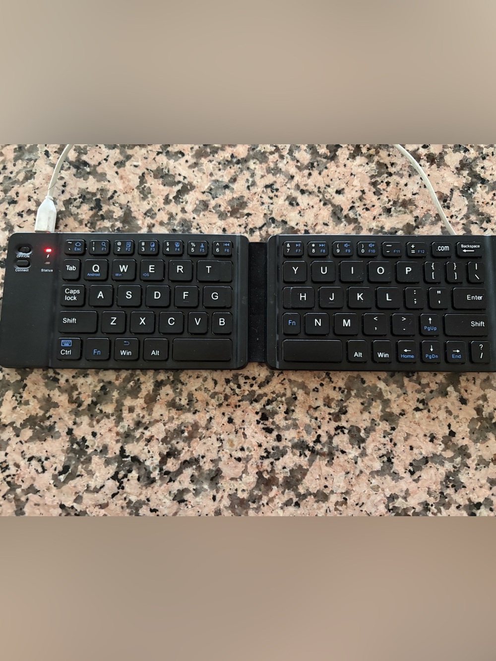 Mini wireless Bluetooth Portable folding design. keyboard